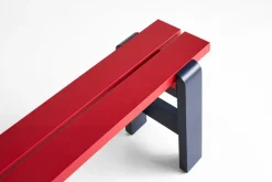 HAY Garden Sofas & Garden Benches*Weekday bench Duo 111x23 cm lacque pine, Wine -steel blue Red