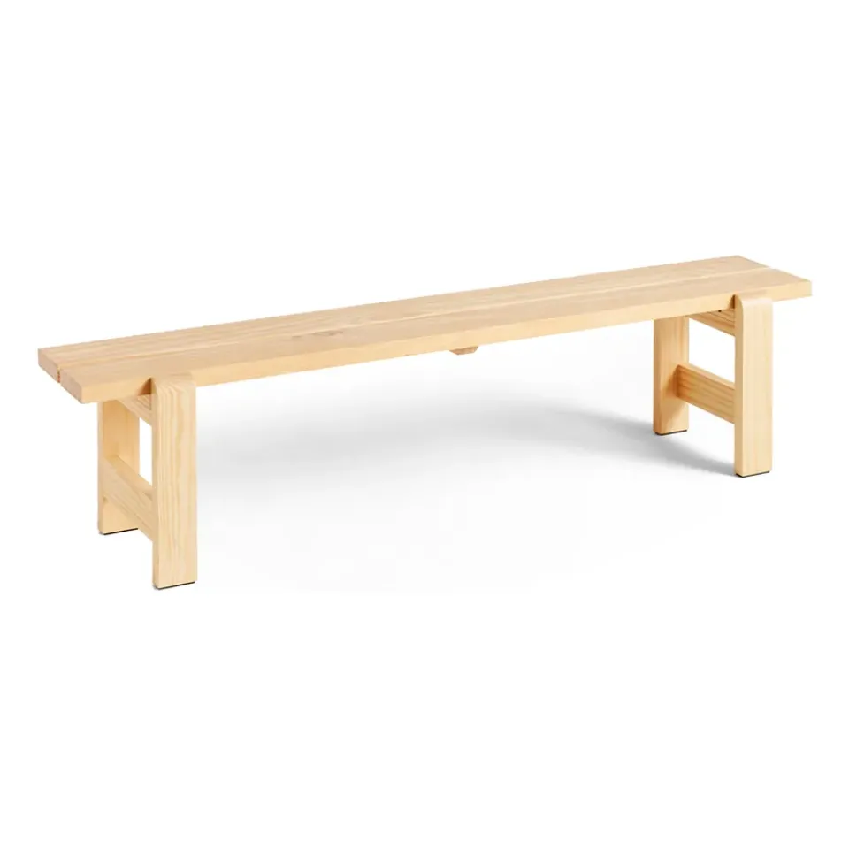 HAY Garden Sofas & Garden Benches*Weekday bench 190x32 cm lacquered pine, Natural Beige