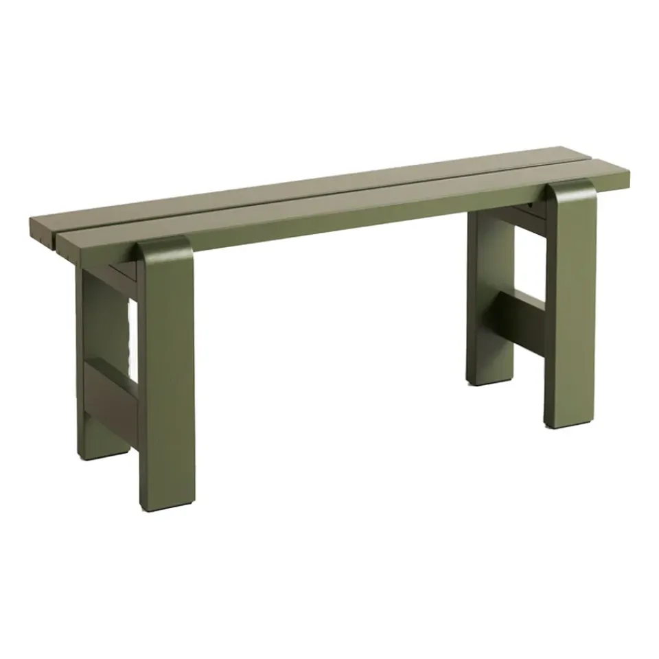 HAY Garden Sofas & Garden Benches*Weekday bench 111x23 cm lacquered pine, Olive Green
