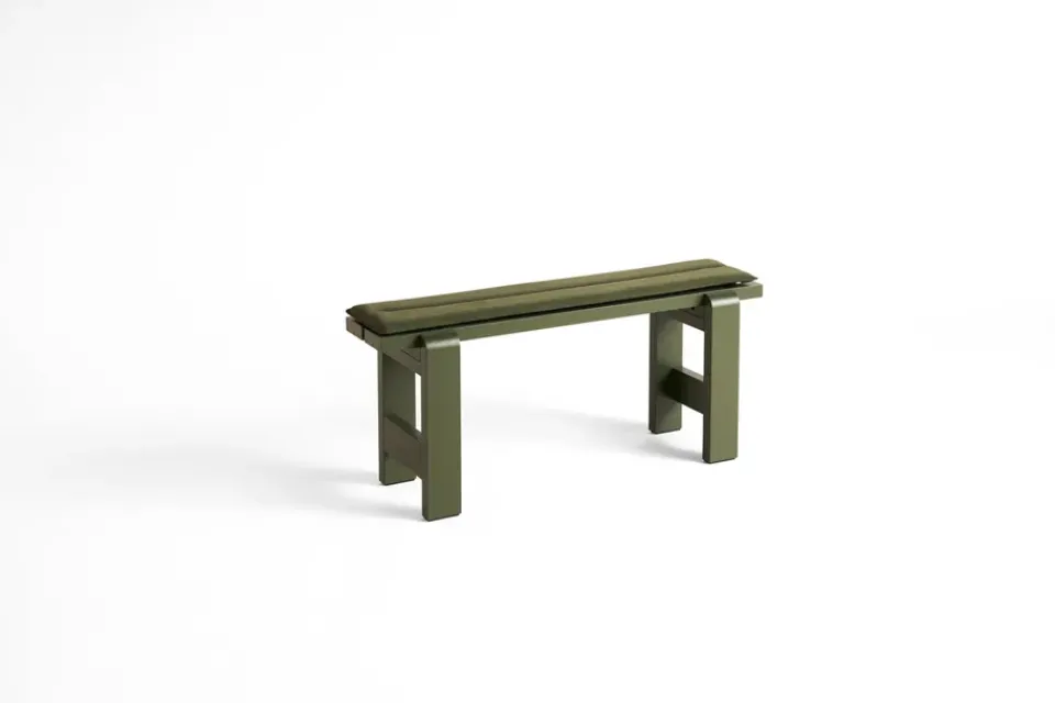 HAY Garden Sofas & Garden Benches*Weekday bench 111x23 cm lacquered pine, Olive Green