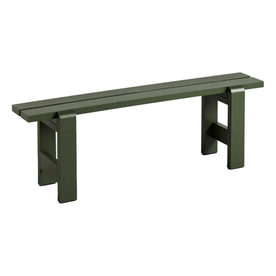 HAY Garden Sofas & Garden Benches*Weekday bench 140x23 cm lacquered pine, Olive Green