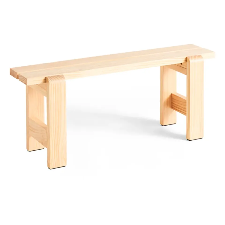 HAY Garden Sofas & Garden Benches*Weekday bench 111x23 cm lacquered pine, Natural Beige