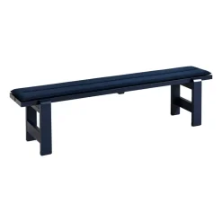 HAY Garden Sofas & Garden Benches*Weekday bench 190x32 cm lacquered pine, Steel Blue