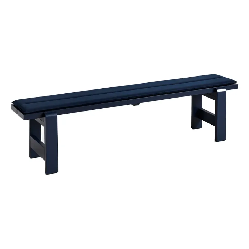 HAY Garden Sofas & Garden Benches*Weekday bench 190x32 cm lacquered pine, Steel Blue