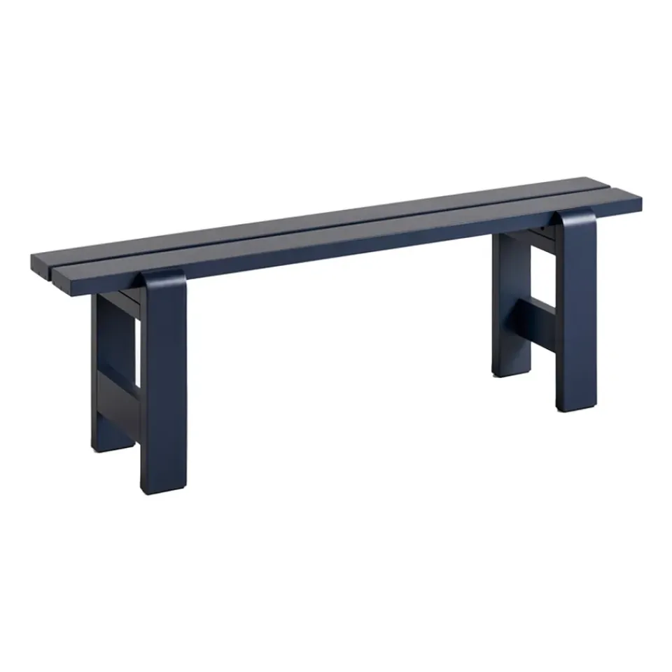 HAY Garden Sofas & Garden Benches*Weekday bench 140x23 cm lacquered pine, Steel Blue