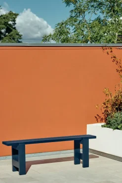 HAY Garden Sofas & Garden Benches*Weekday bench 140x23 cm lacquered pine, Steel Blue