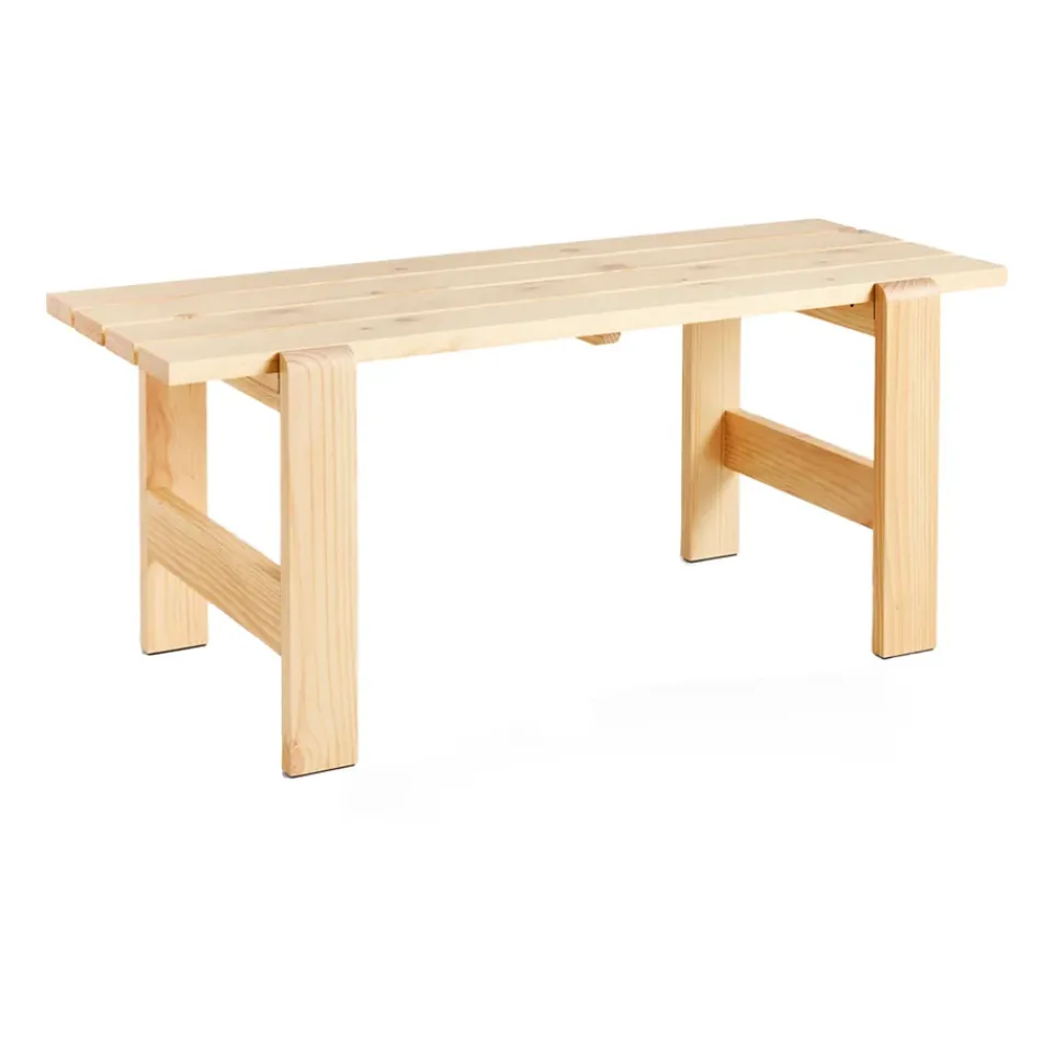 HAY Table For Outdoor Use*Weekday table 180x66 cm lacquered pine, Natural Beige