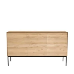Ethnicraft Dressers & Sideboards*Whitebird sideboard, Oak-Metal 3 doors Beige