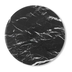 &Tradition Dining Tables*Wire Stool VP11 tabletop Ø38 cm, Marble Nero Marquina Black