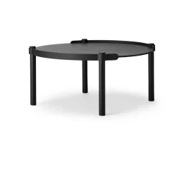 Cooee Design Coffee Tables*Woody table Ø80 cm, stained oak Black
