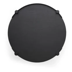 Cooee Design Coffee Tables*Woody table Ø80 cm, stained oak Black