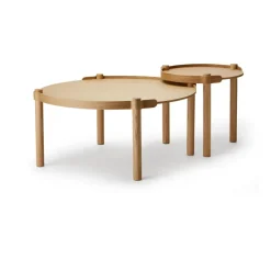Cooee Design Coffee Tables*Woody table Ø80 cm, Oak Brown