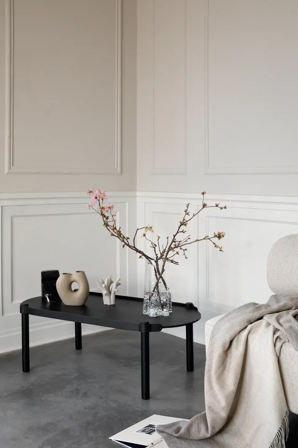 Cooee Design Coffee Tables*Woody table 50x105 cm, stained oak Black