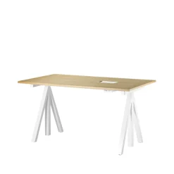 Works Desks*desk table top, Oak, 140 cm BrownWhite