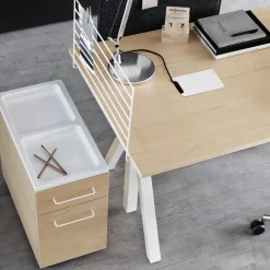 Works Desks*desk table top, Oak, 160 cm Beige