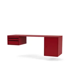 Montana Desks*Workshop desk, Beetroot 165 Red