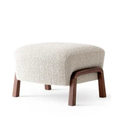 &Tradition Armchairs & Footstools*Wulff ATD3 footstool, Karakorum 003 -walnut legs Beige