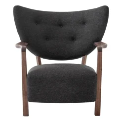 &Tradition Armchairs & Footstools*Wulff Lounge Chair ATD2 armchair, Oiled walnut-Hallingdal Black