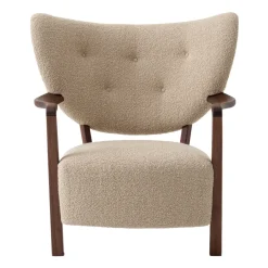 &Tradition Armchairs & Footstools*Wulff Lounge Chair ATD2 armchair, Oiled walnut-Karakorum Beige