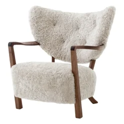 &Tradition Armchairs & Footstools*Wulff Lounge Chair ATD2 armchair, Oiled walnut-Moonlight Beige