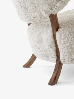 &Tradition Armchairs & Footstools*Wulff Lounge Chair ATD2 armchair, Oiled walnut-Moonlight Beige