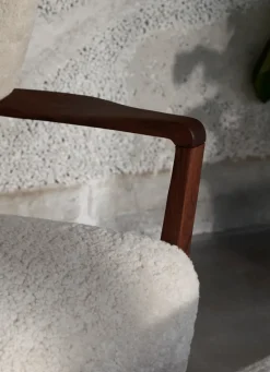 &Tradition Armchairs & Footstools*Wulff Lounge Chair ATD2 armchair, Oiled walnut-Moonlight Beige