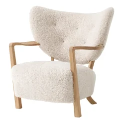 &Tradition Armchairs & Footstools*Wulff Lounge Chair ATD2 armchair, Oiled oak-Moonlight Beige