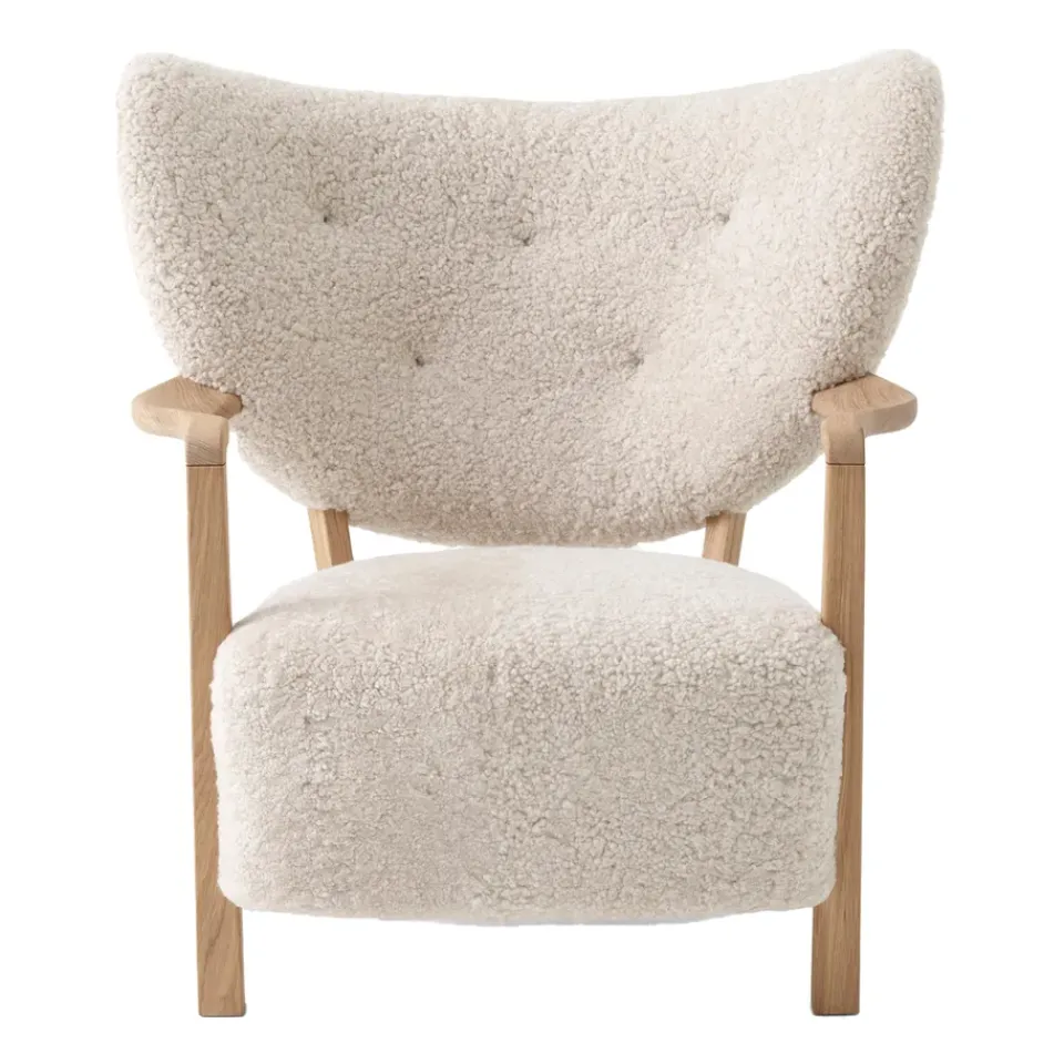 &Tradition Armchairs & Footstools*Wulff Lounge Chair ATD2 armchair, Oiled oak-Moonlight Beige