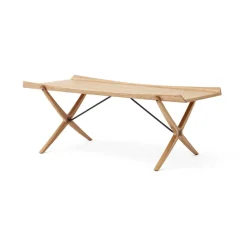&Tradition Coffee Tables*X HM13 coffee table 61x120 cm, Lacquered oak-walnut inserts Brown