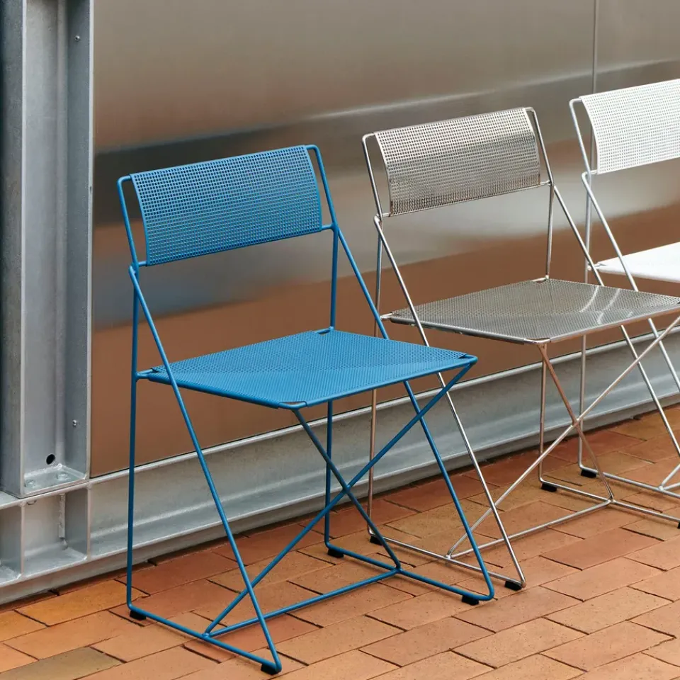 HAY Seating|Balcony Furniture*X-Line Indoor Outdoor chair, Powder Blue