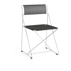 HAY Seating|Balcony Furniture*X-Line Indoor Outdoor chair, -hot galvanized Black