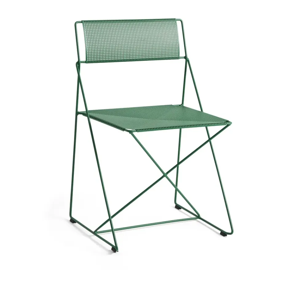 HAY Balcony Furniture*X-Line Indoor Outdoor chair, Leek Green