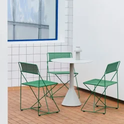 HAY Balcony Furniture*X-Line Indoor Outdoor chair, Leek Green
