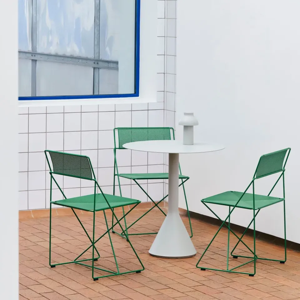 HAY Balcony Furniture*X-Line Indoor Outdoor chair, Leek Green