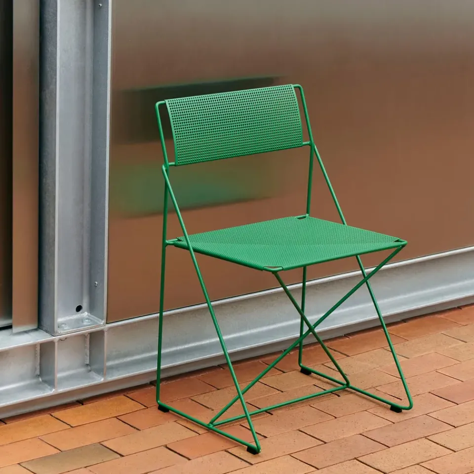 HAY Balcony Furniture*X-Line Indoor Outdoor chair, Leek Green