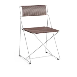HAY Balcony Furniture*X-Line Indoor Outdoor chair, Iron -hot galvanised Red