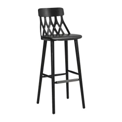 Hans K Bar Stools*Y5 bar stool 78 cm, Stained ash Black