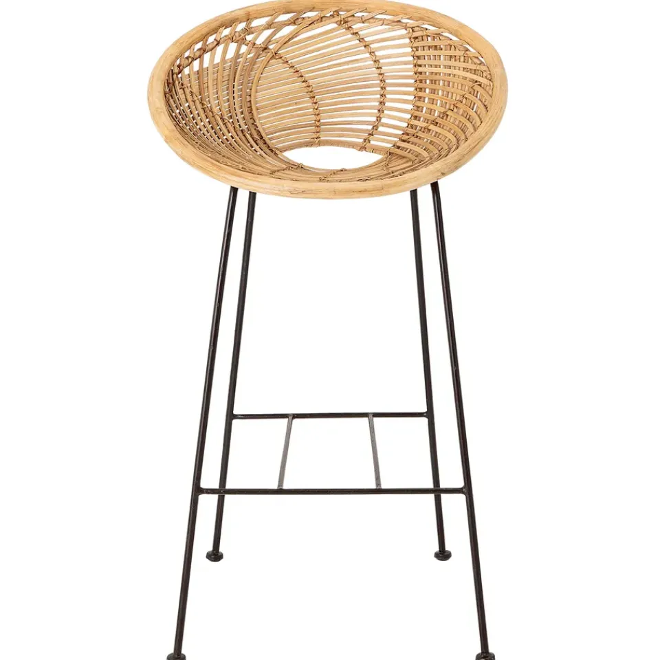 Bloomingville Bar Stools*Yonne bar stool rattan, nature Black