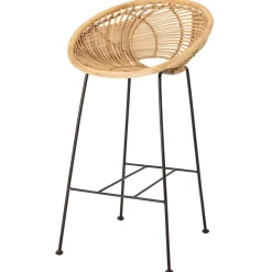Bloomingville Bar Stools*Yonne bar stool rattan, nature Black