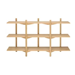 Hem Shelves & Shelving Systems*Zig Zag shelf Low 175x100 cm, Oak Brown