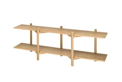 Hem Shelves & Shelving Systems*Zig Zag shelf Media 194x57 cm, Oak Brown