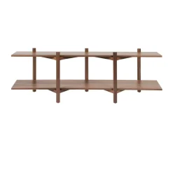 Hem Shelves & Shelving Systems*Zig Zag shelf Media 194x57 cm, Walnut Brown