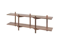 Hem Shelves & Shelving Systems*Zig Zag shelf Media 194x57 cm, Walnut Brown