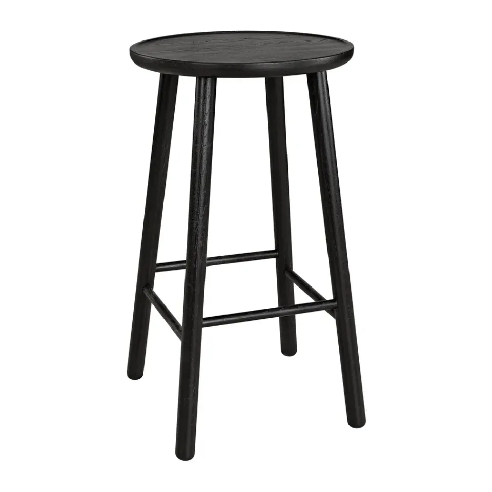 Hans K Bar Stools*ZigZag bar stool 63 cm, stained Black