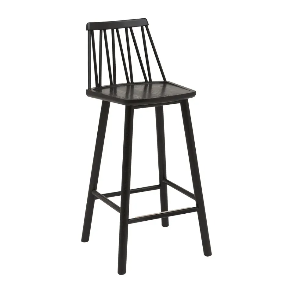 Hans K Bar Stools*ZigZag bar stool 63 cm, stained Black