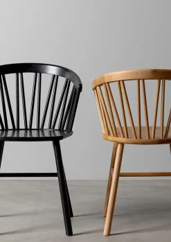 Hans K Armchairs & Footstools*ZigZag lounge chair, Stained black ash Brown