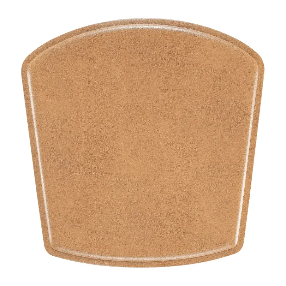 Hans K Seat Cushions & Pads*ZigZag pad bar/junior chair, Bonded leather camel Brown