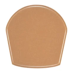 Hans K Seat Cushions & Pads*ZigZag pad karm chair/bar stool, Bonded leather camel Brown